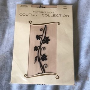 1990s Victoria’s Secret Ivy Scroll Pantyhose